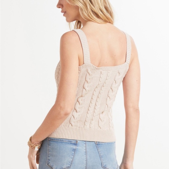 Evereve Maeve Cable Tank size XS in navy - Picture 5 of 5